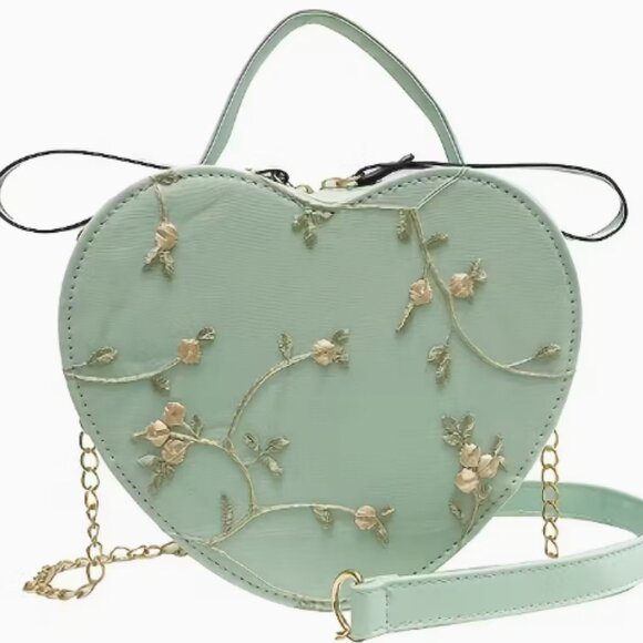 NWT Faux Leather Heart Crossbody Bags - Picture 3 of 3